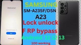 Samsung a23 FRP Bypass Android 13 |Samsung A235F Google Account Unlock Working PC 2023