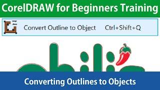 CorelDRAW for Beginners Converting Outlines to Objects Tutorial