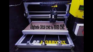 Upgraded 3018 to 5050 CNC Machine | Cheap Upgrade