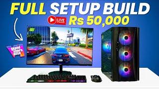 Rs 50,000 Full SetupGaming PC Build in 2024