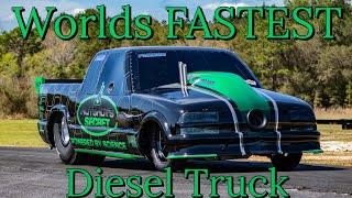 Worlds Fastest Diesel Truck! Firepunk Diesel / Hot Shots Secret S10 Breaks in New Exectuioner Motor