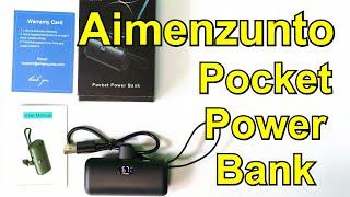 The small but MIGHTY Pocket Power Bank from Aimenzunto with Lightning and USB C outputs. A MUST SEE!