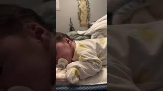 Almost 3 weeks old and loves tummy time ️ pop net usa  #popnetusa