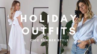 CHIC SUMMER HOLIDAY OUTFIT IDEAS | Packing for Greece | TRY ON