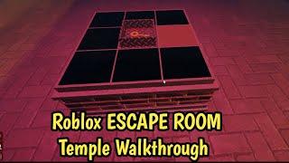 Roblox ESCAPE ROOM Temple | Full Walkthrough | How To Escape From Temple Map In ESCAPE ROOM