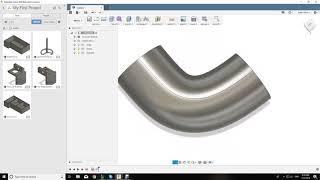 Creating a bent pipe in Fusion 360