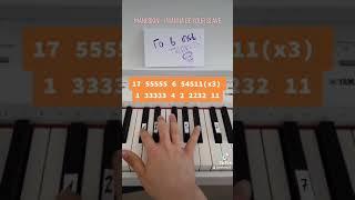 Måneskin - I WANNA BE YOUR SLAVE УРОК на пианино! Легко! EASY PIANO TUTORIAL!