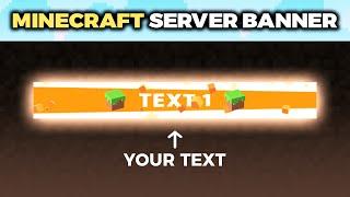 Minecraft Server Banner Template - "Color Dash" (GIF Banner Maker)