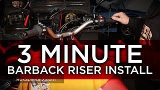 3 Minute Barback Handlebar Riser Install: Rox Risers Part #B17R