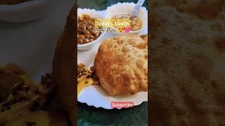 Chole Puri | Today's Lunch || Cooking with Neerja | #lunch #chole #shortvideo #youtubeshorts #shorts