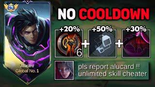 WHEN GLOBAL ALUCARD ABUSE THIS NO COOLDOWN BUILD AND EMBLEM!! ALUCARD BEST BUILD 2024