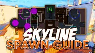 SKYLINE Spawn Guide for Hardpoint on BO6 Ranked Play!