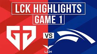 GEN vs HLE Highlights Game 1 | LCK 2024 Summer Finals | Gen.G vs Hanwha Life Esports