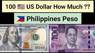 100 United States Dollar How Much Philippines Peso | 100 US Dollars In Philippines Currency