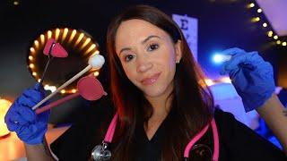 ASMR / Full Doctor Medical Exam (ear, eye, face, scalp, physical checkup)