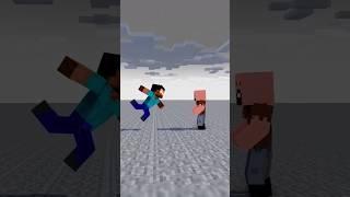 Herobrine VS Notch Legendary Battle #minecraftanimation #monsterschool #shortsminecraft #minecraft