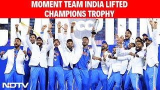 Moment When Team India Lifted Champions Trophy 2025