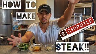 HOW TO MAKE CHIPOTLE STEAK!!!!