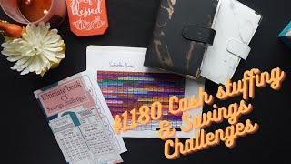 $1180 CASH STUFFING AND SAVINGS CHALLENGES:NICKEL, AND 100 ENVELOPE WITH A TWIST!!