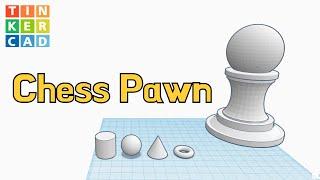 165) Chess Pawn - 3D Modeling with Tinkercad Solid