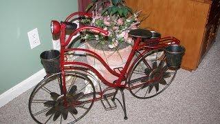 Metal Bicycle Planter w/ Wind Spinner - How to Put Together