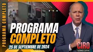 Harfuch habla sobre la integración de GN a la Sedena | Ciro Gómez Leyva | Programa del 25/9/24