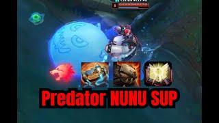 AP PREDATOR NUNU SUPPORT | 70% WIN RATE in KR GRANDMASTER | Tips and guide | Season 10