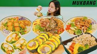 비빔포케 샐러드 맛집 건강식은 살 안찌니까 이것저것 종류별로 다 먹어보자 먹방 REAL SOUND ASMR MUKBANG