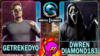 MK1 Getrekedyo (JOHNNY CAGE) VS DWren Diamond183 (GHOSTFACE)Mortal Kombat 14K 60ᶠᵖˢ