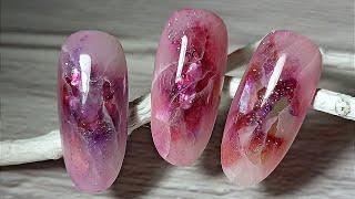 Nail Art Ideas | ЭФФЕКТ НАТУРАЛЬНОГО КАМНЯ #3 | Дизайн для тех, кто укрепляет ногти полигелем