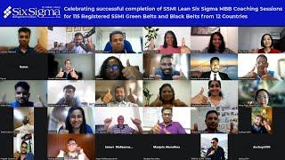 SSMI Asia celebrates the completion of SSMI MBB coaching sessions for registered SSMI GBs & BBs