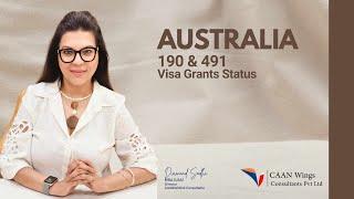 Australia Skilled Migration [190 & 491] Visa Grants Status.