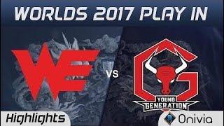 #1 WE vs YG Highlights Game 3 World Championship 2017 Play In Team WE vs Young Generation by Onivia