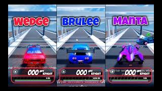 Wedge VS Brulee VS Manta 2024 Additional Fastest Speed Test in Roblox Jailbreak