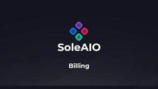 Billing | SoleAIO V1 Guide