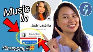 How to put music in facebook Profile 2021? (Music Bio) | Android & ios | Tagalog