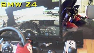 City Car Driving - BMW Z4 Maniac Overtaking, Drift, Logitech G27 gameplay Steering Wheel. 1080p 2013