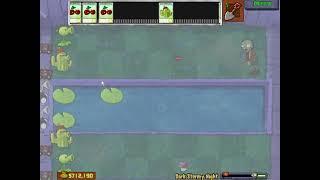 Plants Vs. Zombies: Survival Fog Dark Stormy Night Hybrid Mini Game