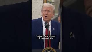 Trump Says China Violated Trade Agreement With US