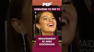 Number one requirement ni Andi Eigenmann | PEP Throwback #shorts