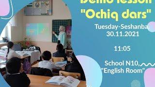 "Demo lesson" part 1. Ingliz tili fani ochiq dars 1 qism