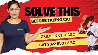 CAT 2022 Slot 3 RC 2 Solved by 99.9+ %iler Sanjana | Crime in Chicago | Mockat