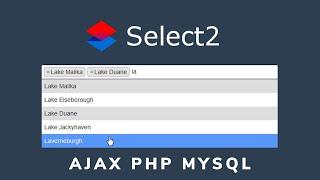 Select2 ajax php jquery tutorial