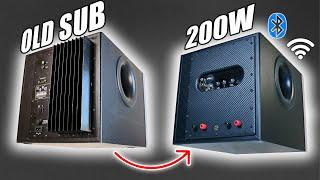 DIY 200W Active Subwoofer from Old Logitech Subwoofer