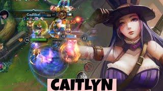 CAITLYN 0 DEATH CHALLENGE !! Leauge Of Legends SEASON 7!! (BUILD AND RUNES)