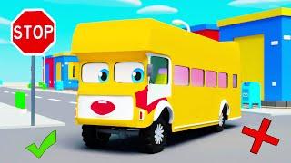 Learn Vehicles with Baby Shark Bus | Cartoon Vehicles | Doo Doo Doo | Nursery Rhymes & Kids Songs