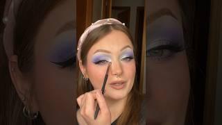 EASY WINTER WONDERLAND MAKEUP️️ #makeuptutorial #eyemakeup #makeup #beauty #eyeshadow