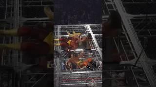 Double Suplex through the cell #wwe2k24 #wwe2k #wwegames #wwe #wrestling #hulkhogan #machoman