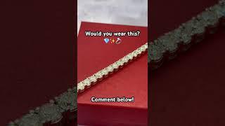 Stunning diamond tennis bracelet!  Would you wear? #follow for more sparkles and shop with us!