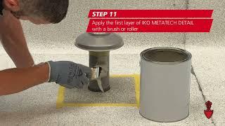 IKO flexia: Waterproofing a plastic pipe